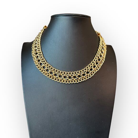 Karu Arke Inc Multi Chain Goldtone Necklace - Picture 1 of 5